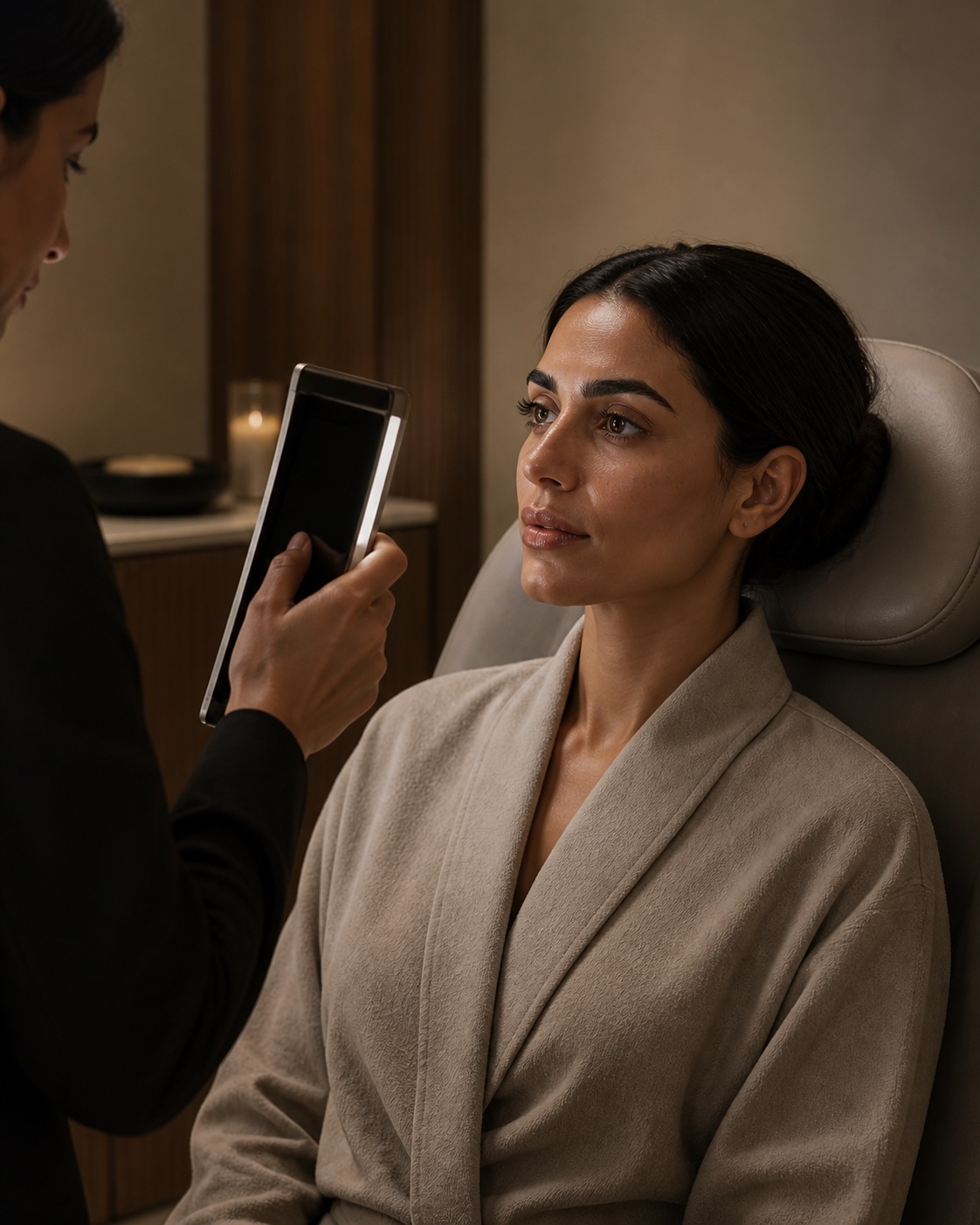 A personal skin consultation at LAKLINIKE Beauty Clinic